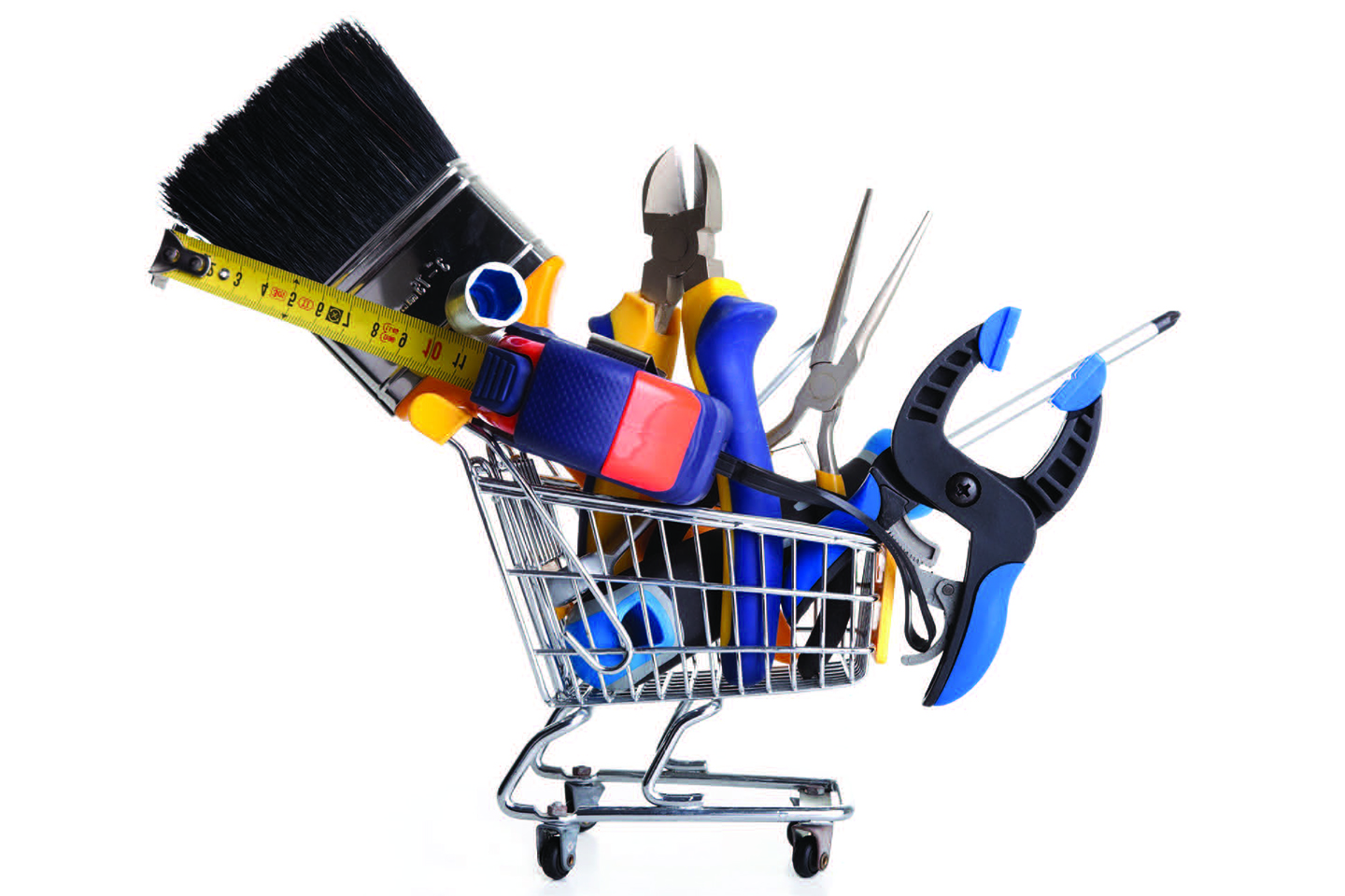 Tools in a trolley